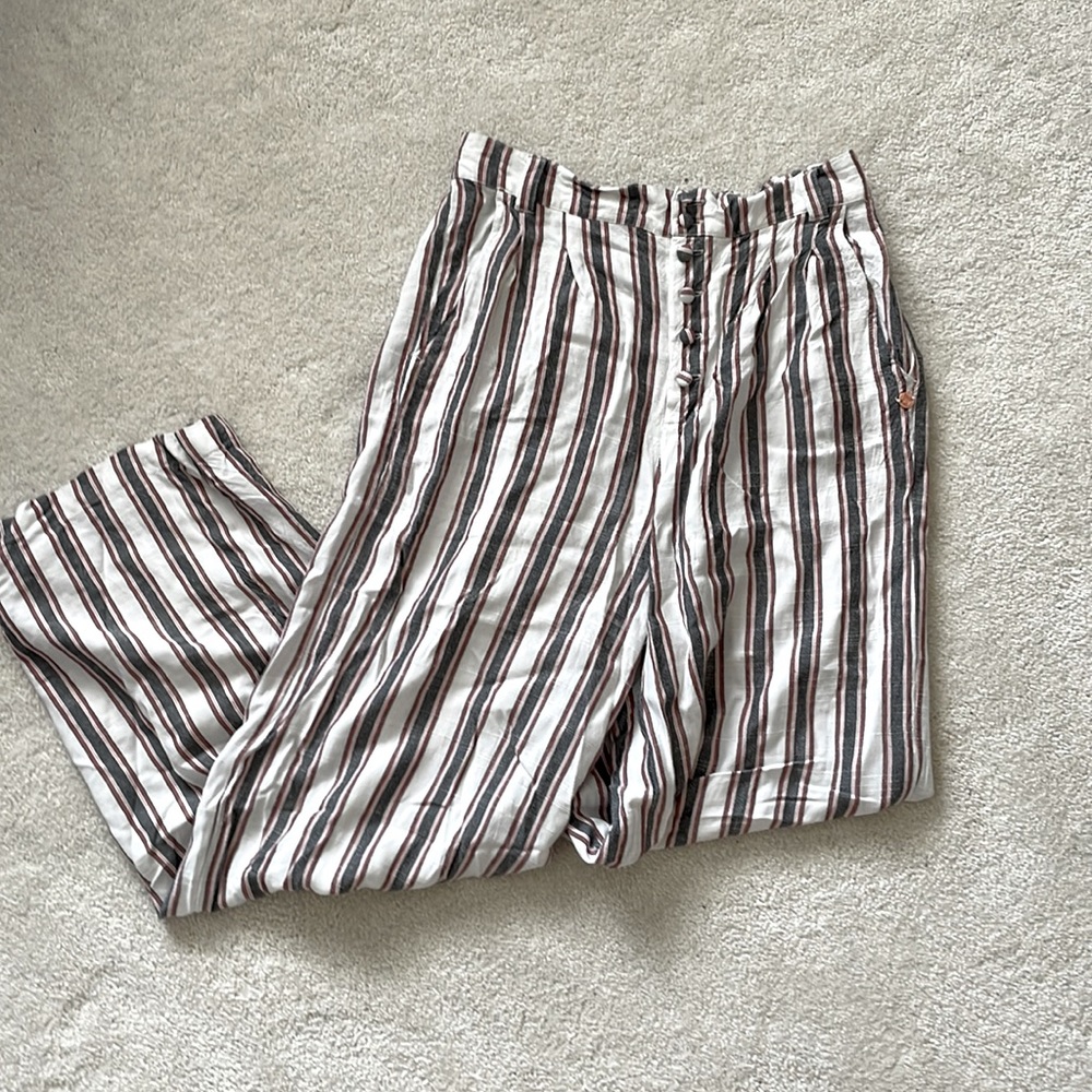 Stripped Linen Volcom Pants